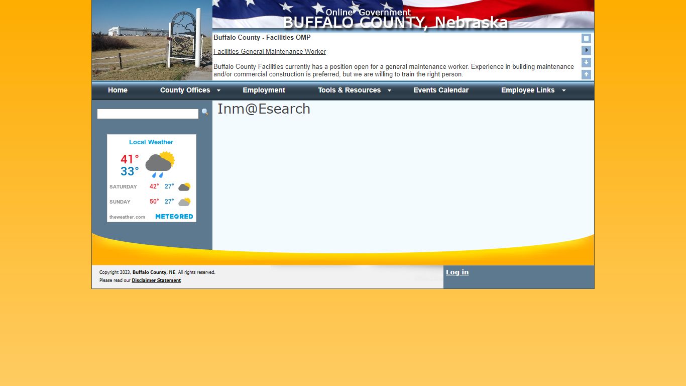 Buffalo County: Inm@Esearch